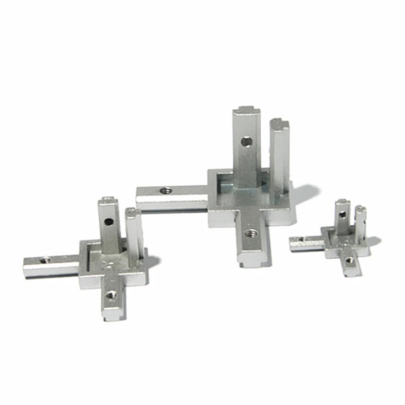 

Aluminum Three dimensional Right-angled End Corner Connectors Bracket Match Use Aluminum Profile with screws 2020 3030 4040
