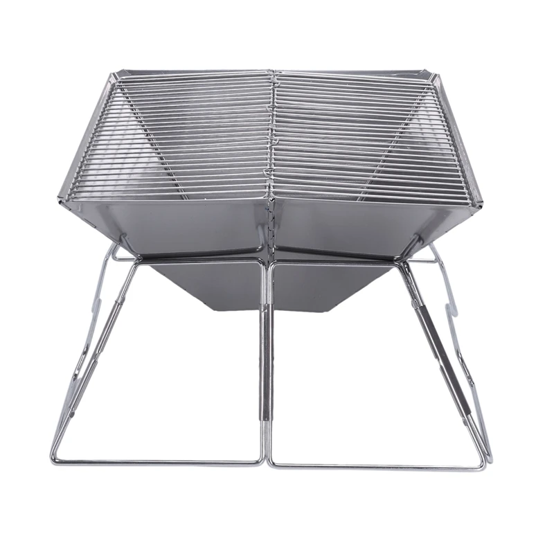 

Stainless Steel Outdoor Charcoal Bbq Grill Rack Folding Bbq Barbecue Accessories Portable Home Kitchen Camping Cooking Tools
