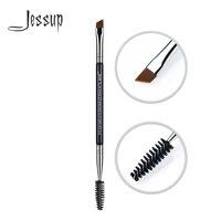 Jessup Eyebrow Makeup Brush Dual-head Eyebrow Eyelash Brushes Eye Make Up Cosmetics Beauty Tools Synthetic Hair Wood Handle 1
