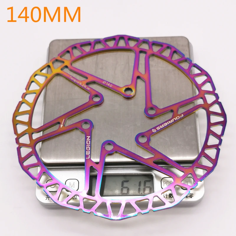 FOURIERS тормоз для дорожного велосипеда ротор из нержавеющей стали титановый цветной дисковый тормозной ротор совместим с системой Центральный замок