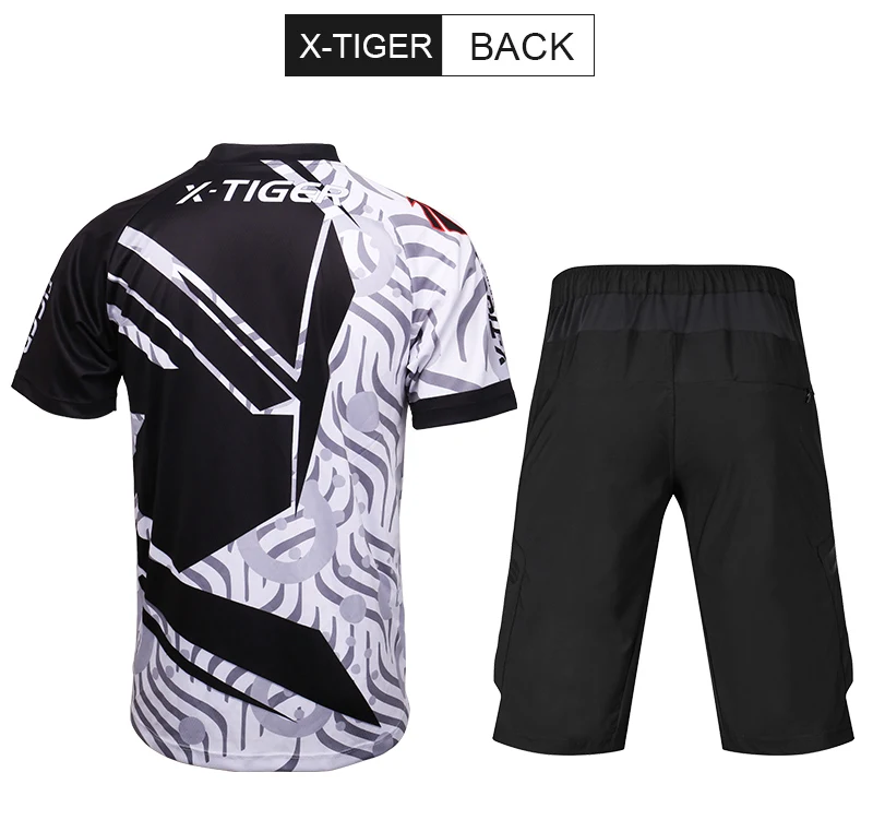 X-Tiger/комплект для спуска на гору; летняя спортивная одежда; футболка с коротким рукавом для велосипеда; рубашка для горного велосипеда; Униформа; летний комплект из Джерси для спуска на гору