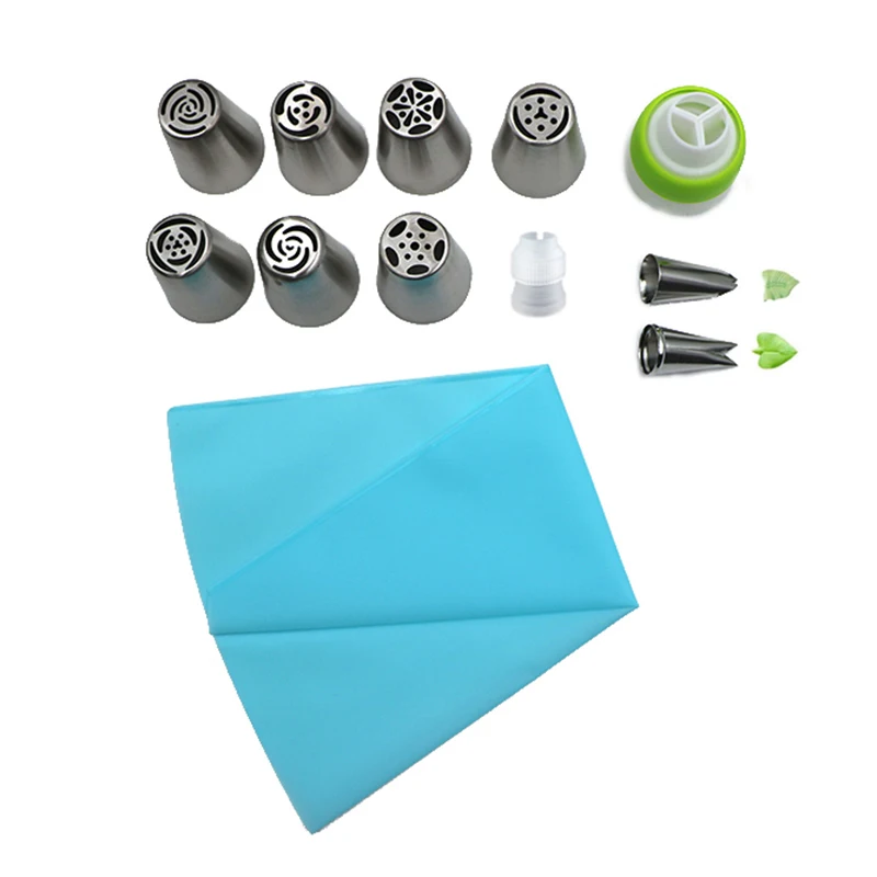  Plastic Cake Turntable Set Icing Piping Nozzles Cakes Rotating Stand Dough Knife Decorating Tools C