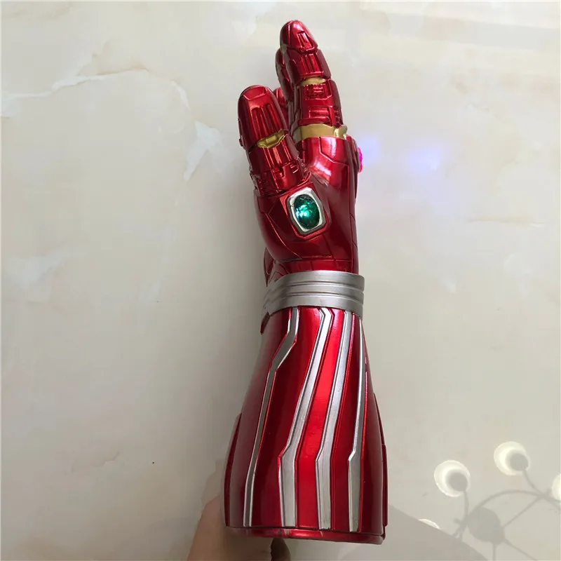 1: 1 Thanos 4 Infinity Gauntlet перчатки Бесконечность военный светильник светодиодный фигурка косплей реквизит подарок на Хэллоуин для детей