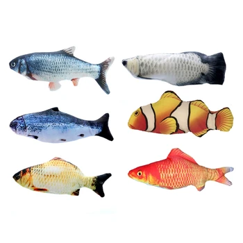

Creative Fish Shape Pet Toy Fish Shape Bite Resistant Catnip Cat Toy Pet Chew Toy Pet Interaction Training Supplies