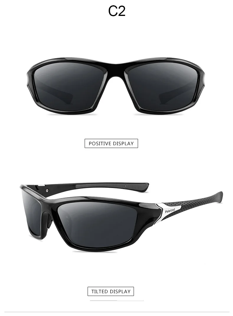 Поляризованные солнцезащитные очки для мужчин фирменный дизайн вождения рыбалки Солнцезащитные очки Квадратные очки для мужчин UV400 зеркальные летние очки водителя
