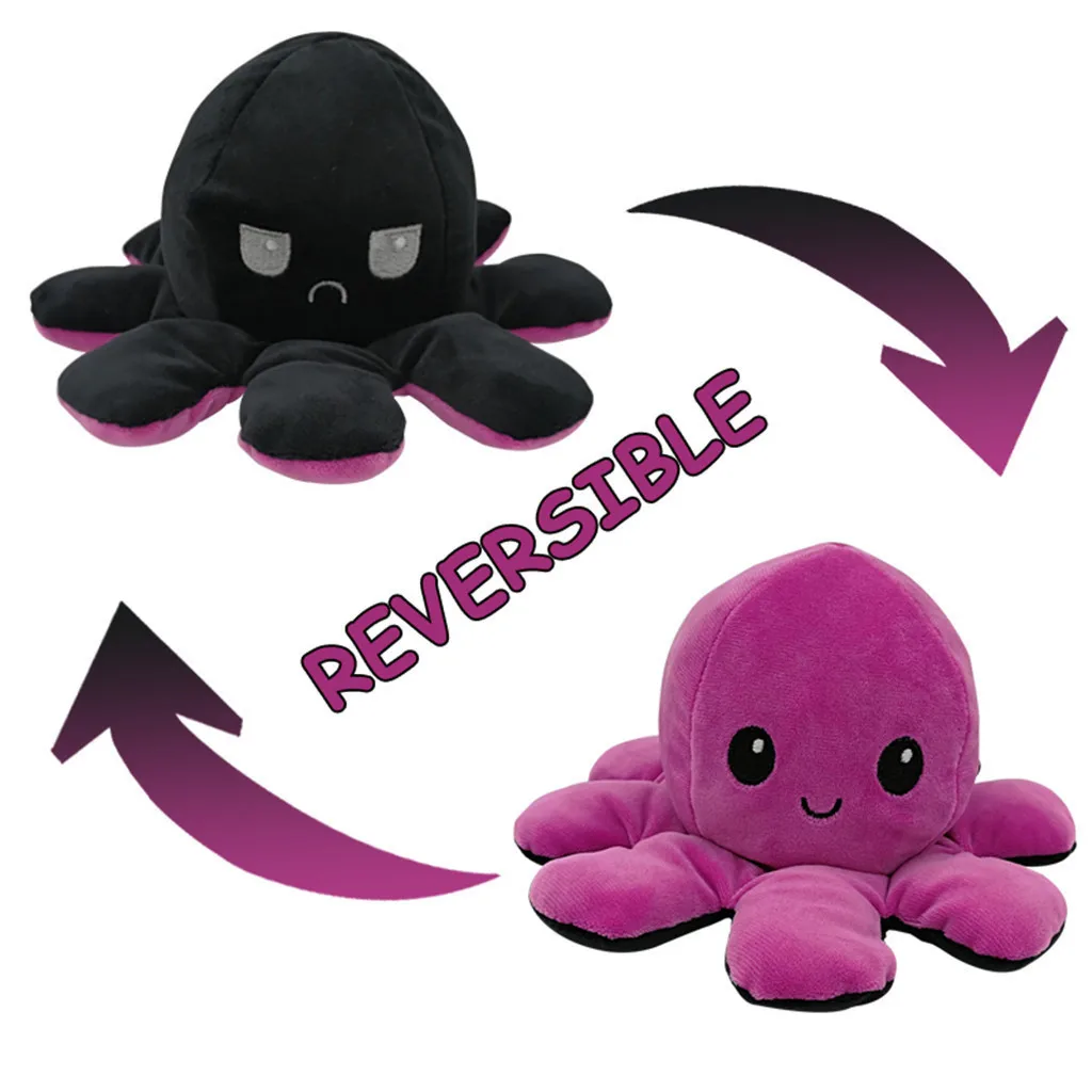 Octopus Flip Soft Toy Double-Sided-2