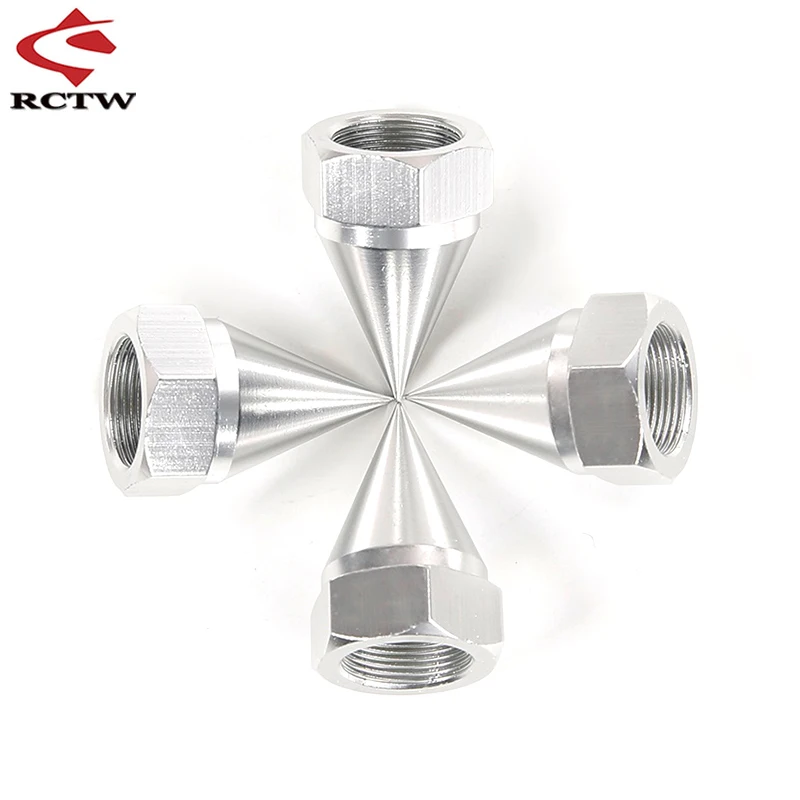 CNC Metal Sharp Thorn Vertebral Locking Dust Proof Nut Wheel Cover Cap for 1/5 HPI ROVAN KM BAJA 5B 5T 5SC SS | Игрушки и хобби