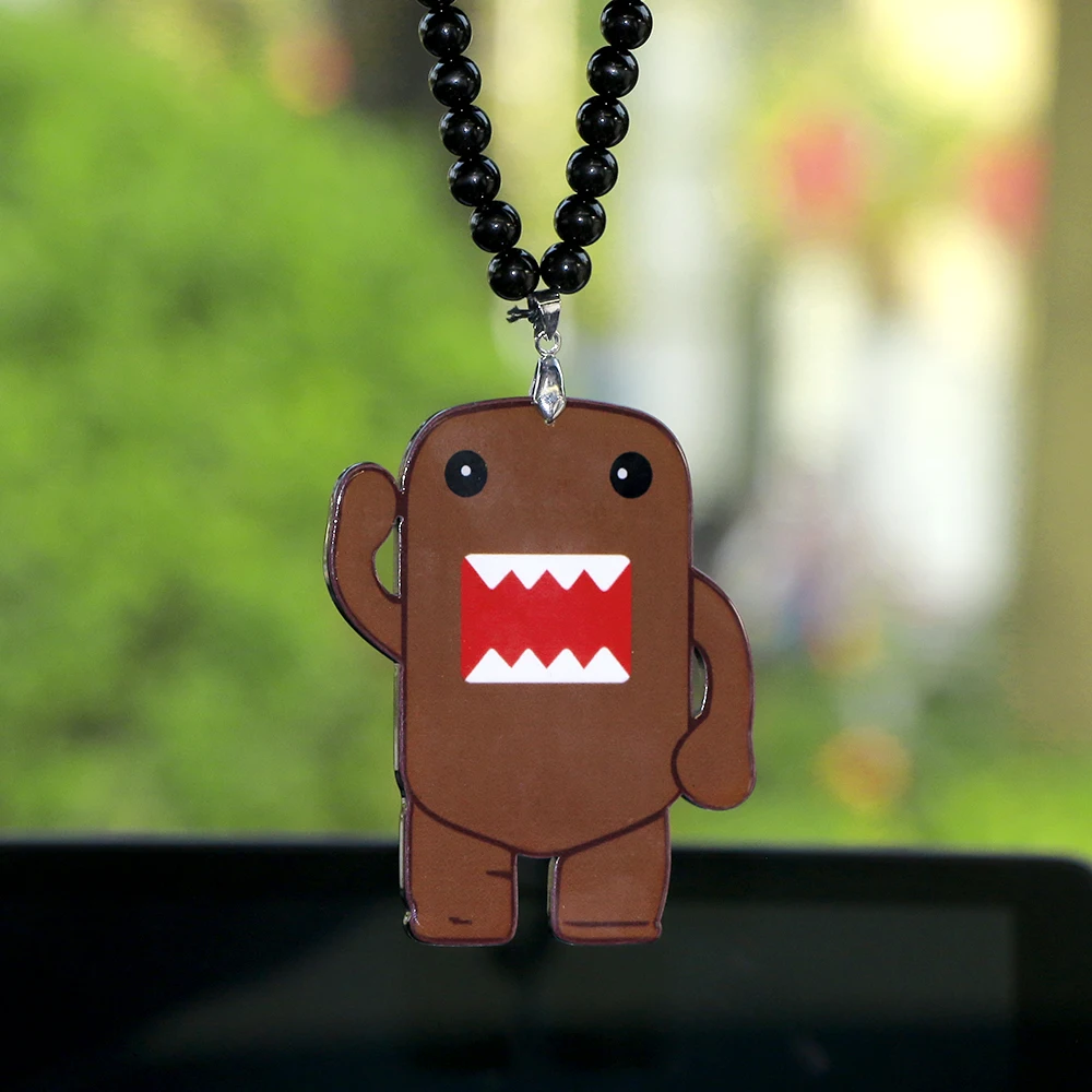 Автомобильная подвеска акриловая забавная Domo-Kun Rock JDM Подвески на зеркало заднего вида украшения Автомобильная отделка подвесная подвеска Украшение подарок