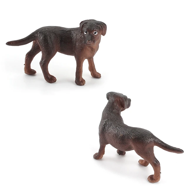 Figurine Miniature de chien de compagnie, 1 pièce, Simulation Mini chien, animaux modèles – Image 3
