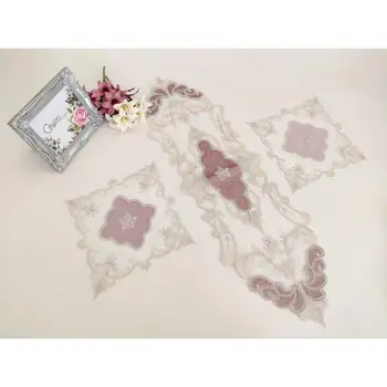 

3 Parça Salon Sehpa Masa Peçete Runner Seti