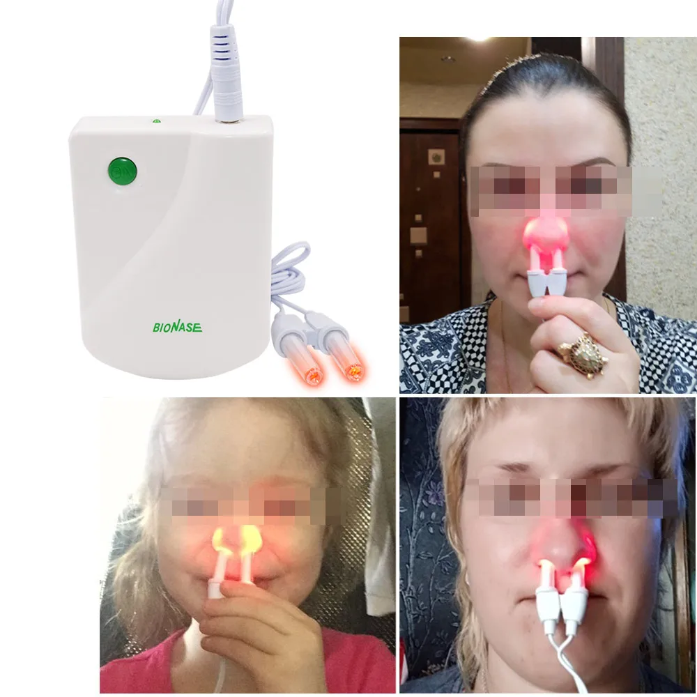 

BioNase Nose Rhinitis Sinusitis Cure Therapy Hay fever Low Frequency Pulse Laser instrument Sinus Allergies Adult children treat