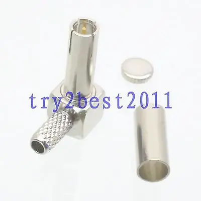 

DHL/EMS 100pcs Connector TS9 plug pin crimp RG174 RG316 LMR100 RF COAXIAL Right angle -C1