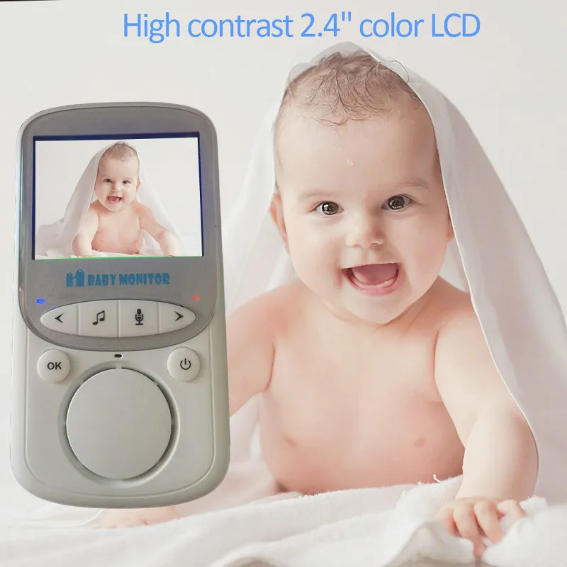  Wireless LCD Audio Video Baby Monitor VB605 Radio Tata Musica Citofono IR 24h Portatile Macchina Fo