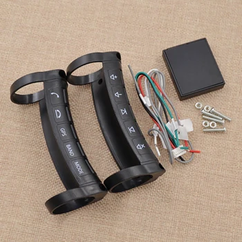 

Steering Wheel Control Wireless Control Universal Remote Control Button Vehical Car MP3 Player Bluetooth Black Flexibly