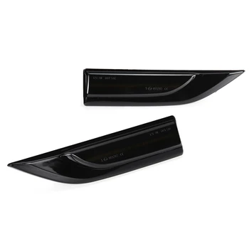 

2Pcs Car LED Dynamic Side Marker Lights Turn Signal Light Blinker for Transporter T6 Caravelle Caddy MK4 Smoked Black