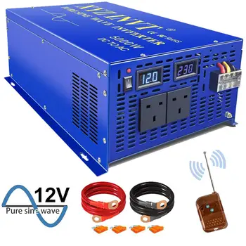 

Customizable 5000w Pure Sine Wave Inverter 12V 220V DC to AC Multi-plug Type Off-grid Home Use Inverters With Remote Control