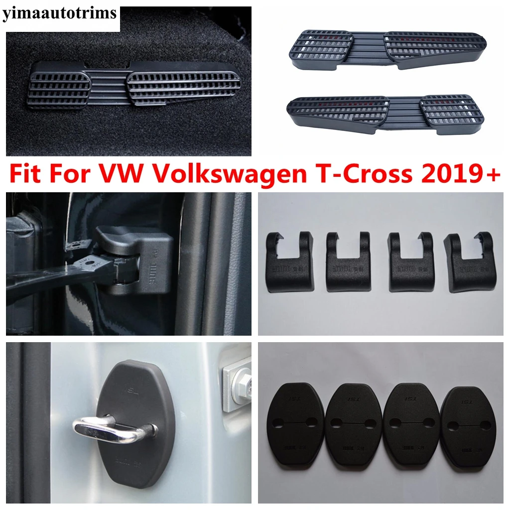 

Seat Floor Air AC Vent Outlet Dust Cover / Door Lock Stopper Limiter Trim For VW Volkswagen T-Cross T Cross 2019 -2023 Accessory