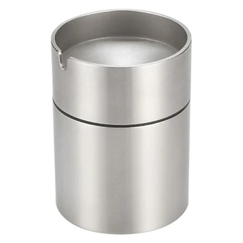 

Newest Stainless Steel Car Ashtray Smokeless Auto Cigarette Ashtray Ash Holder Creative Windproof Business Gift Car Car With Lid