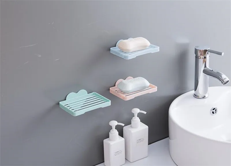 Bathrom пластиковый дренаж для мыла, коробка с держателем, крепкая присоска, мыльница для ванной комнаты, корзина для хранения, коробка 12*8,2 см