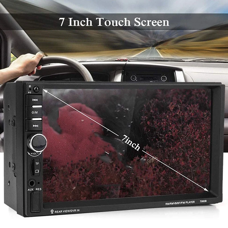 Автомобильный MP5 7060B 7 дюймовый HD TFT Sn Bluetooth видеоплеер FM радио AUX USB камера заднего