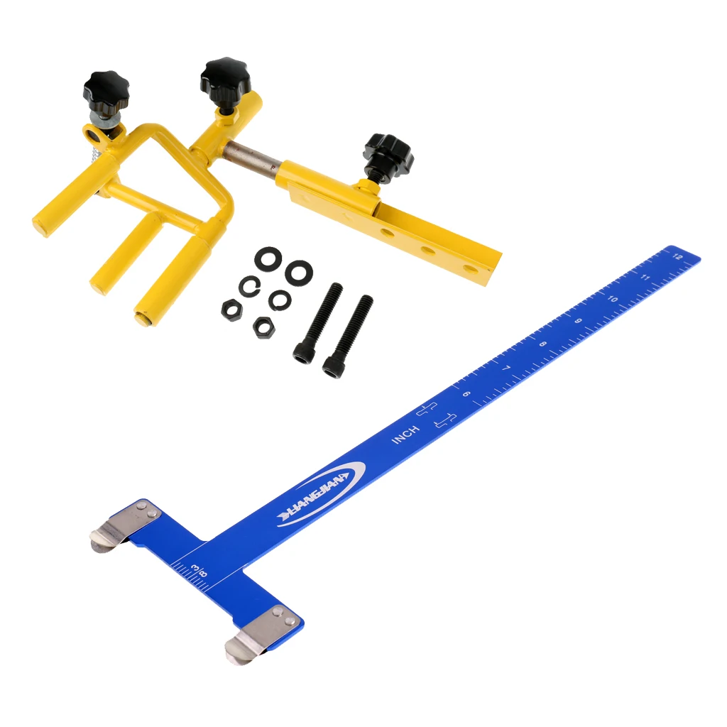 

Adjustable Archery Bow Vise + T Shape Archery Arrow Ruler for Compound Bow Shooting Equipment