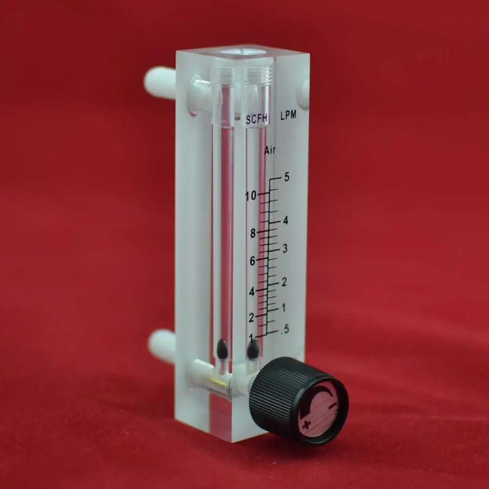 LZQ-6,7 Acrylic Air Flow Meter (H = 120mm Gas Flow Meter) with Control Valve for Oxygen Conectrator It Can Adjust