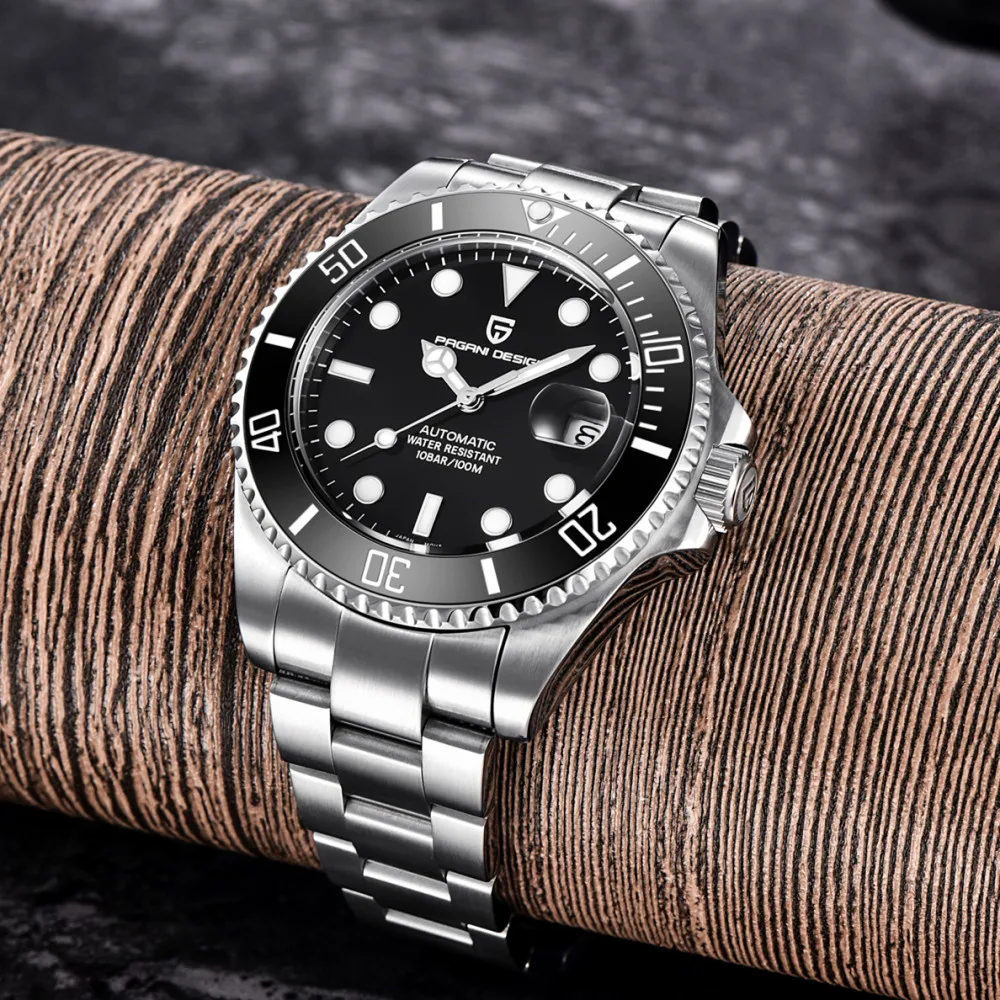 PAGANI DESIGN Classic Water Ghost Series Mens Watches Automatic Mechanical Watch Men Fashion Brand Luxury Waterproof Wrist Watch