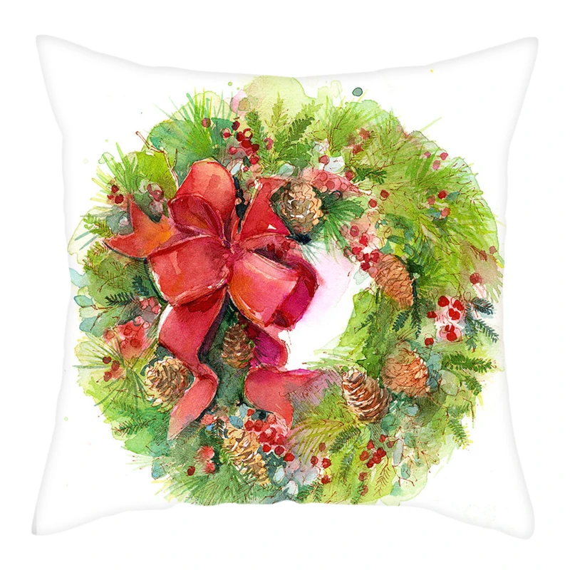 PC12378 Fuwatacchi Merry Christmas наволочка для подушки, новогодний праздничный подарок, наволочки для подушки для дома, дивана, декоративные наволочки 45*45 см - Цвет: PC12378