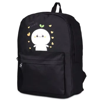 

Simple Men Women's Small Cotton Canvas Fashion Backpack Shoulder School Bag