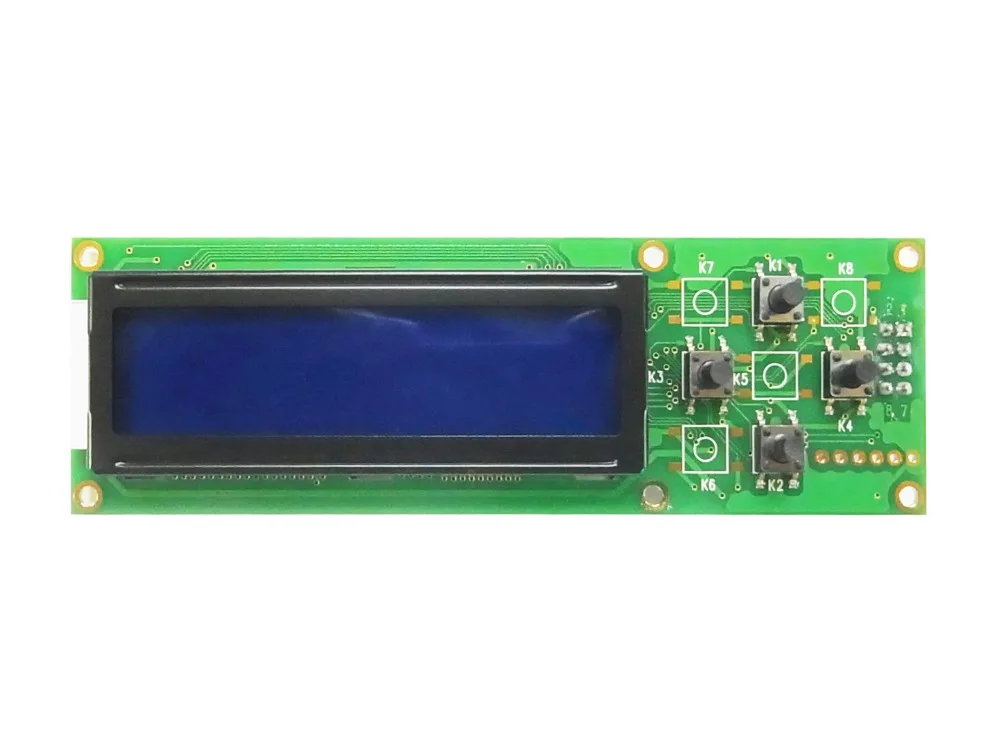 RS232 интерфейс 1602 16x2 16*2 ЖК-дисплей дисплей модуль LC162D с коммутатором AT89S5224AU