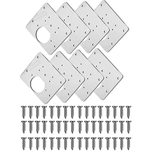 

8PCS Stainless Steel Hinge Fixing Plate Cabinet Door Hinge Repair Installer Cabinet Door Repair Hinge Repair Plate
