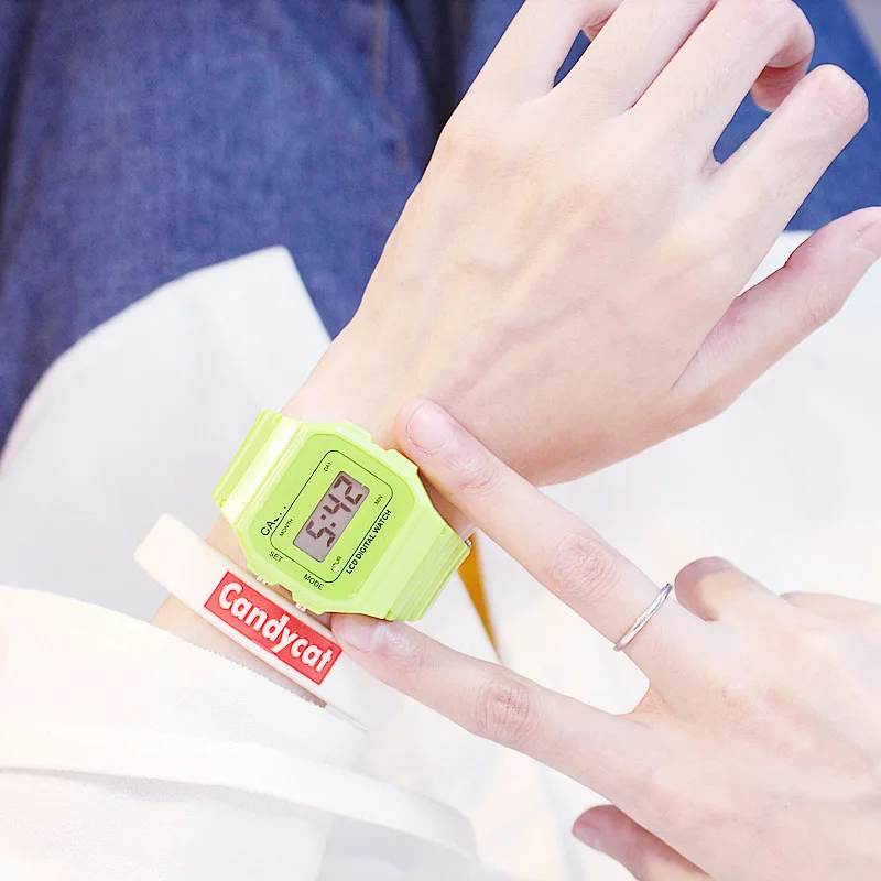 

Children Digital Watches Silicone Strap Students Boys Girls Electronic Watch Cute LED Clock Chronograph Alarm Montre Enfant