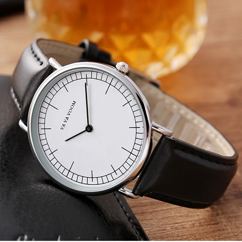 VA VA VOOM erkek kol saati Simple Fashion Couple Watches Top Brand Quartz Wristwatches Lover Clock regalo hombre Gift