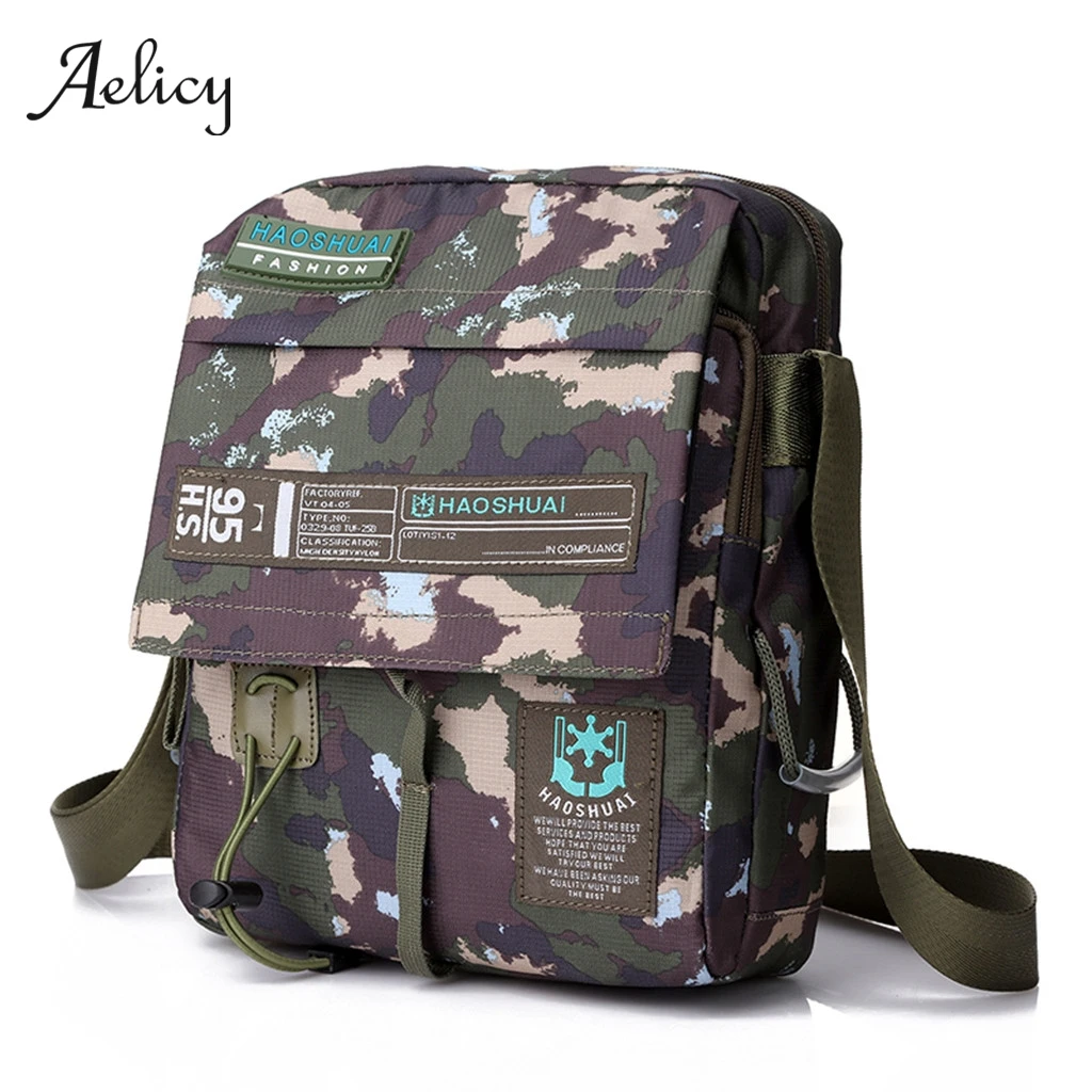 Aelicy мужская сумка-мессенджер Мужская водонепроницаемая нейлоновая камуфляжная