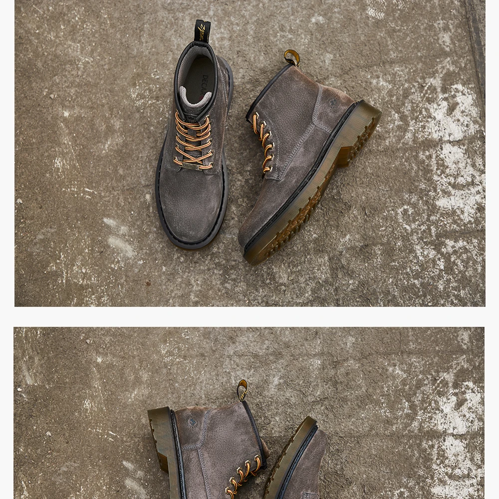 New Fashion Casual Boots Men Comfy Lace up Brand Durable outsole Men Shoes Genuine leather Men Boots 14 H1fa6cb3bcb1846a18b74daec1cfbd1c1v