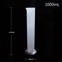 1000 мл пищевой пластичный мерный цилиндр затолщенный PP материал лабораторное оборудование Градуированный Цилиндр