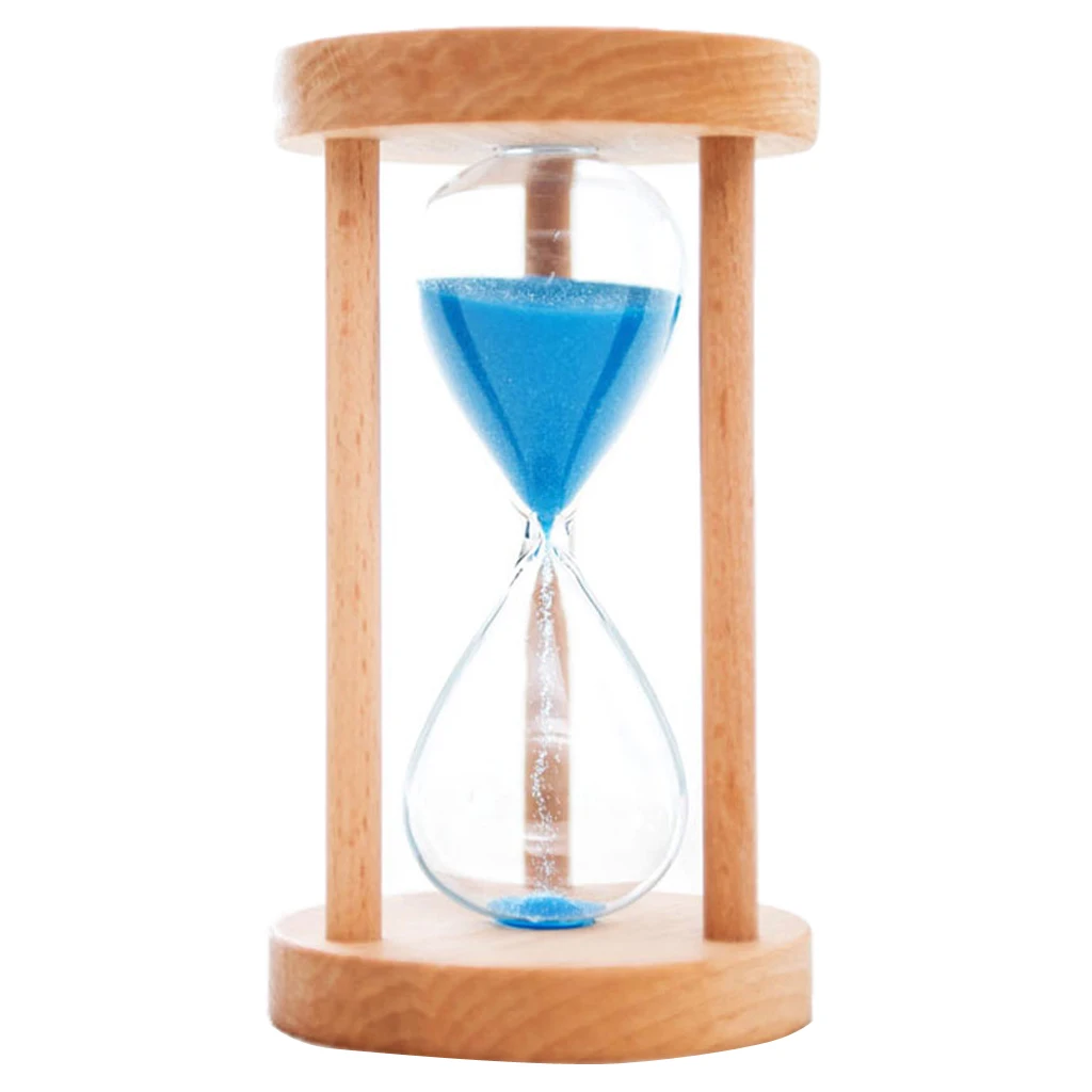 Wooden Sand Timer Hourglass 6/8/12/20/25 Mins Sandglass Timer for Classroom/Kitchen/Games/Brushing Teeth Timer/Home Desk Decor