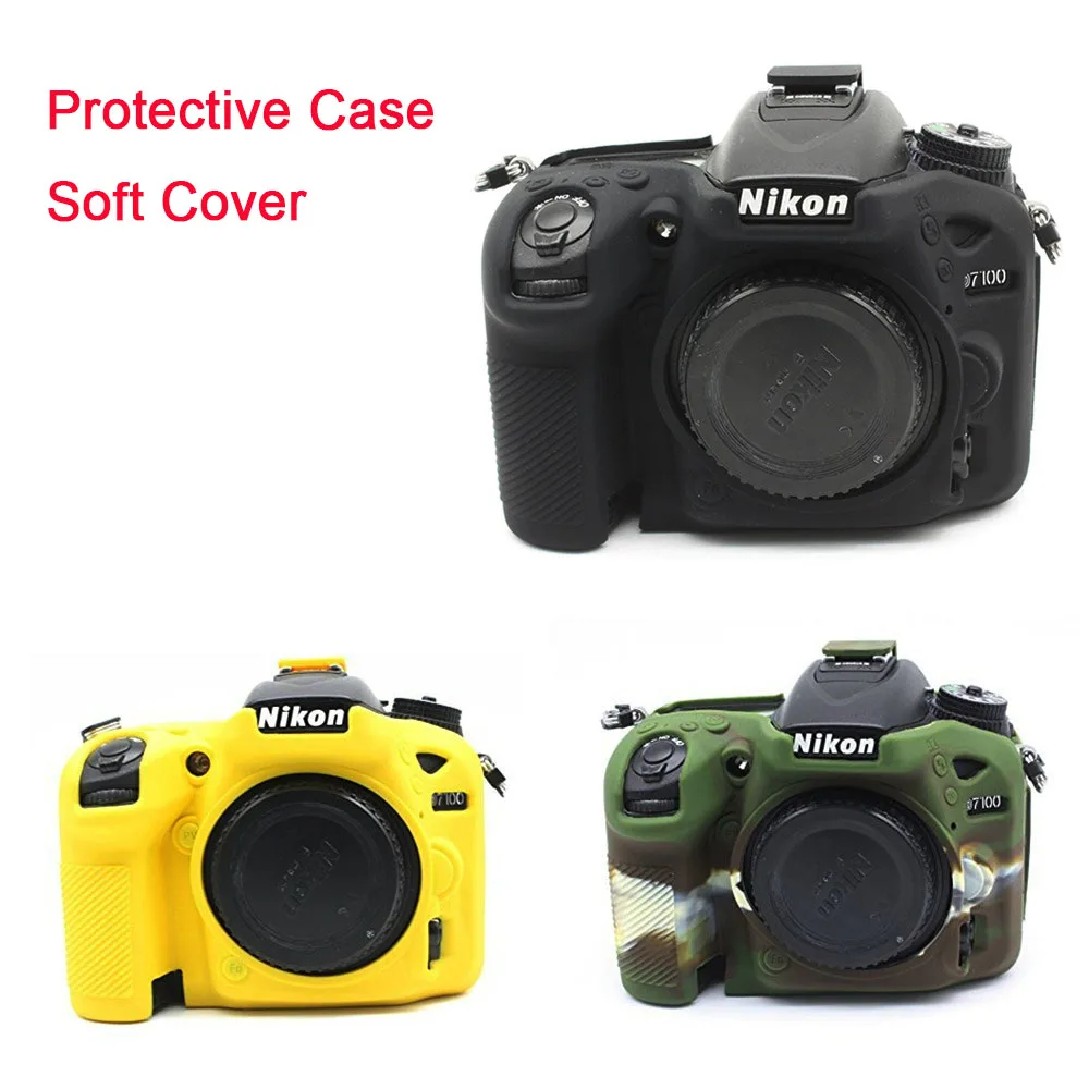 Защитный чехол для Nikon DSLR камеры D750 D5500 D7100 D7200 Мягкая силиконовая кожа брони Защита тела Защитная крышка
