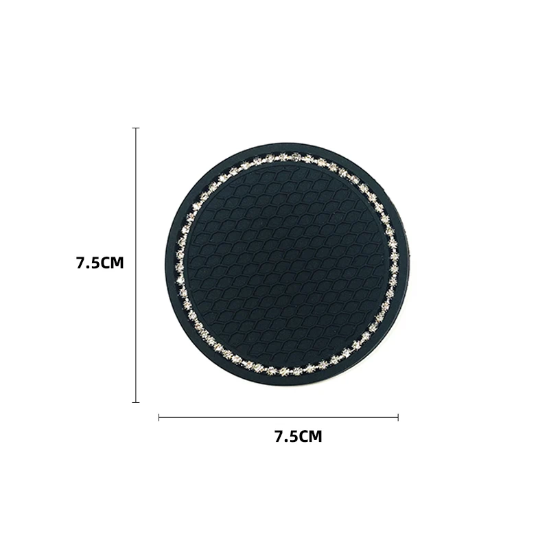 2 Pcs Universal Car Cup Mats Non-slip Mat Silicone Biling Water Mat Non-Slip Cover Interior Decoration Car Interior Accessories