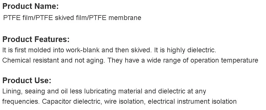 Первичная PTFE пленка политеф диафрагма PTFE мембрана PTFE ETFE политеф политетрафторэтилен тонкая пленка