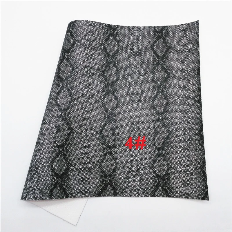 Glitterwishcome 21X29 см A4 Размер змеиный принт сетка блестящая ткань, блестки листы для бантов, GM658A - Цвет: 4