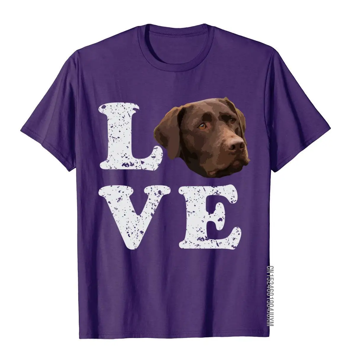 Love My Chocolate Lab Long Sleeve T-Shirt Labrador Retriever__97A145purple