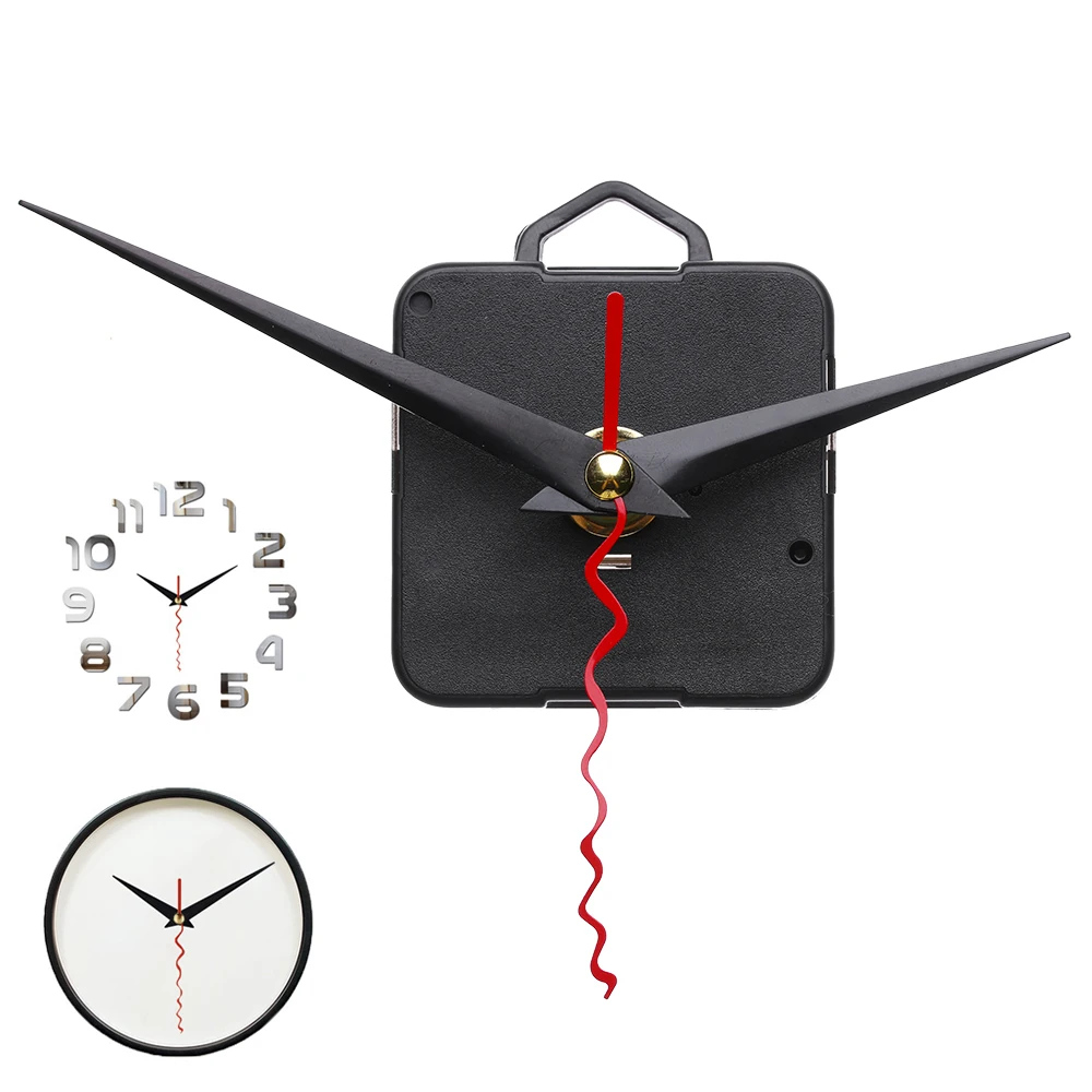 1 Set Classic Quiet Quartz Clock Movement Three Hands Mechanism DIY Parts