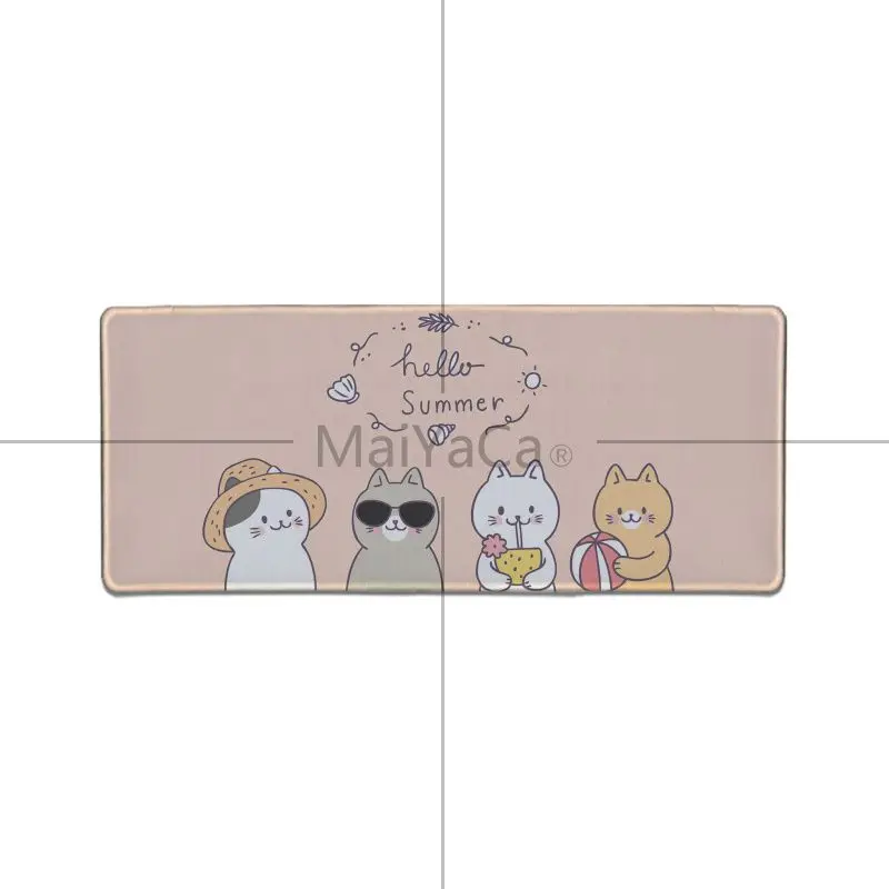 Lock Edge 40X90cm MaiYaCa, милый удобный коврик для мыши с кошачьей лапой, игровой коврик для мыши, большая акция, Россия, xl, клавиатура, ноутбук, ПК, ноутбук, Настольный коврик - Цвет: Lock Edge 40X90cm