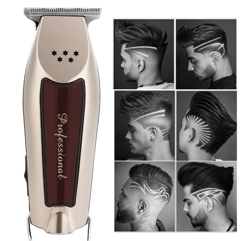 Professional Electric Hair Clipper Rechargeable Adjustable Hair Cutting Machine Trimming Sideburns Hair Trimmer Men Adult Razor