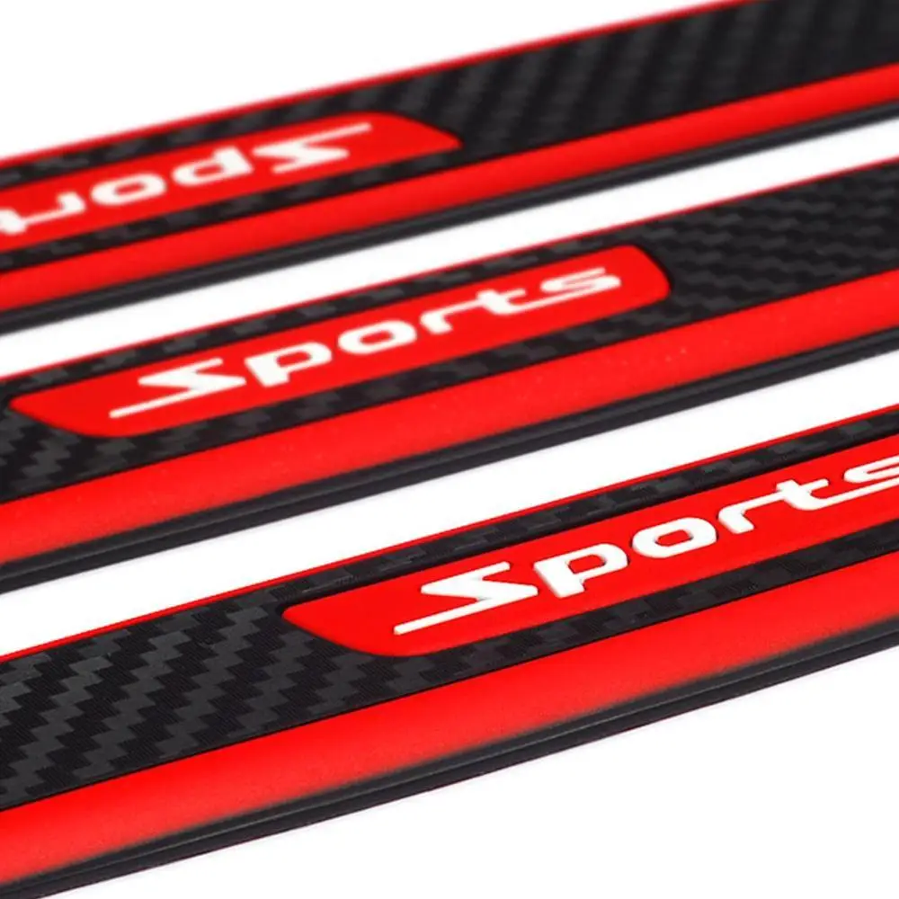 Универсальный 1 комплект резиновая Накладка на порог для автомобиля, защитная Накладка на порог, универсальная защита от царапин