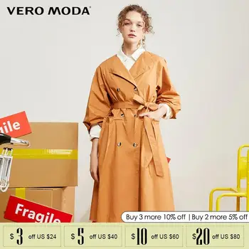 

Vero Moda winter Women long orange trench lapels Collar coat | 319321550