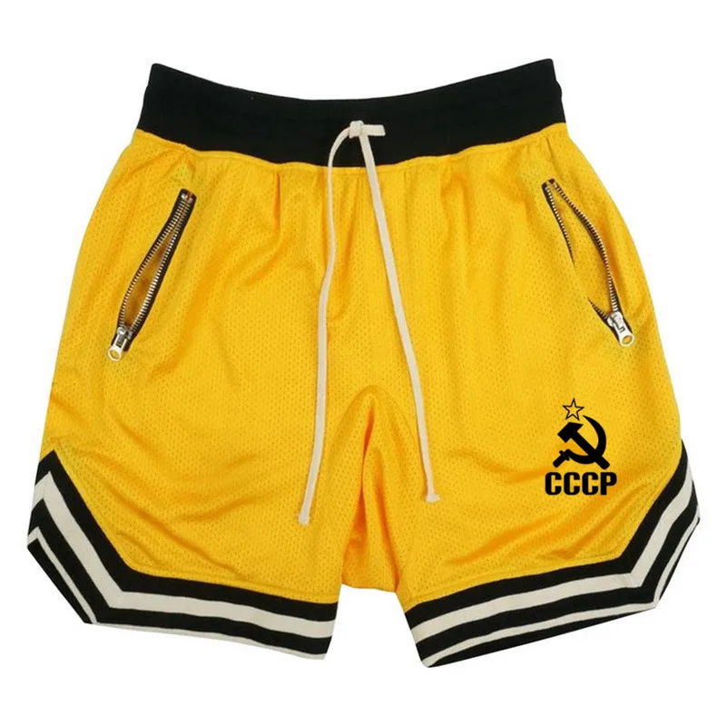 

2019 Men Fitness Bodybuilding Shorts Man Summer Gyms Workout Male Breathable Mesh Quick Dry Sportswear Jogger Beach Short Pants