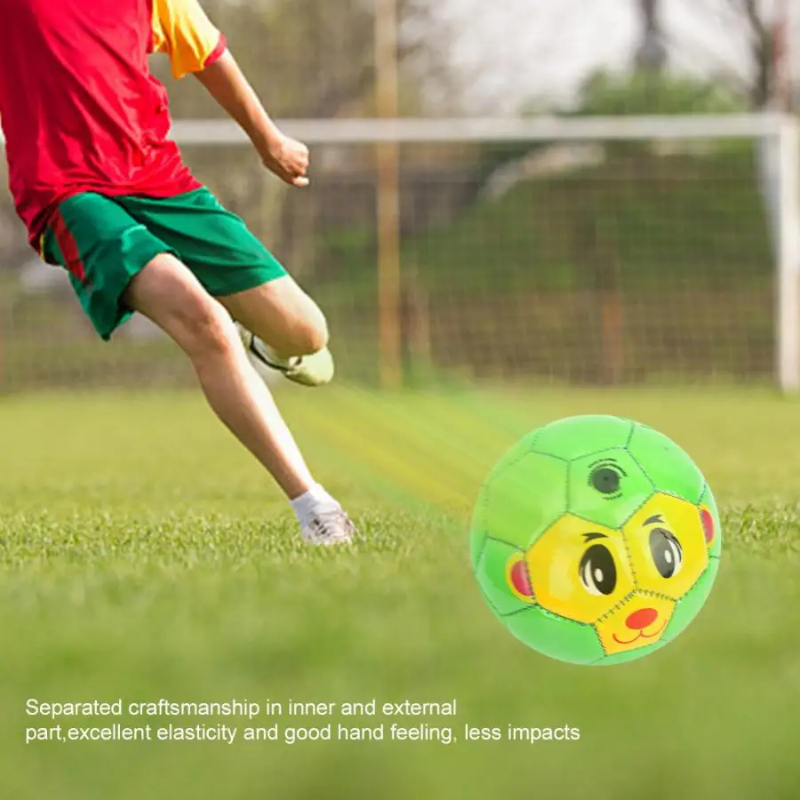 Football Children Outdoor Sport Football Soccer Ball Size 2 Exercise Sports Equipment(Green Pig) Official Size
