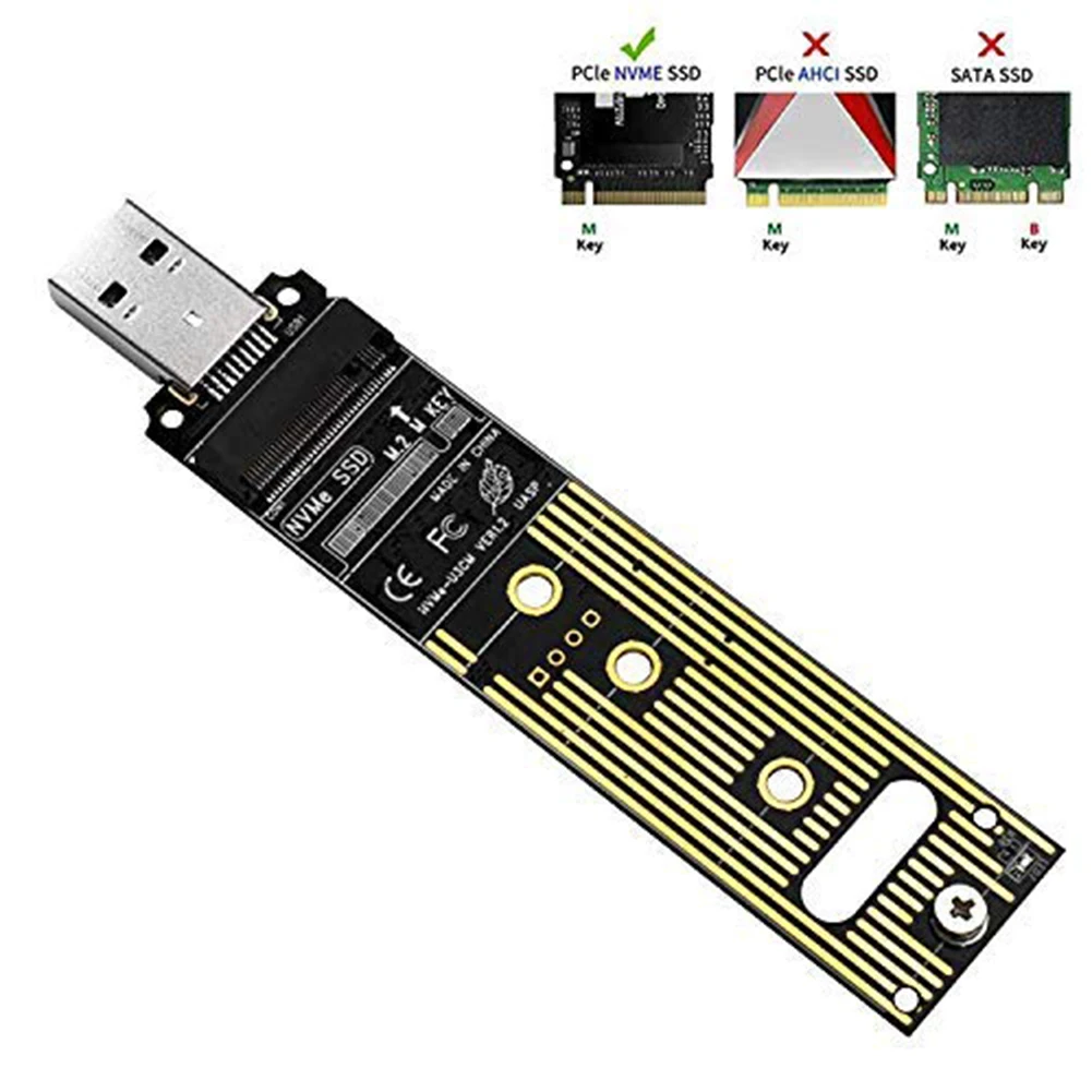 M.2 к USB3.1 адаптер карта инструмент стабильные аксессуары практичный NGFF конвертер NVME части быстрая скорость высокая производительность M ключ SSD